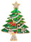 Weihnachts-Brosche, Weihnachtsbaum-Anstecknadel, Weihnachtsschmuck, Strass-Emaille-Brosche für, Grün