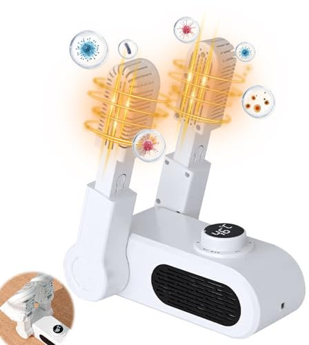 XEERUN Electric Shoe Dryer, Boot Dryer with Timer and Antibacterial Function, Glove Dryer, Ski Boot Dryer, Shoe and Boot Warmer for Shoes, Hats, Socks, Ski Boots