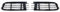 KAMNIK Nebelscheinwerfer Gitter für VW Golf 5 MK5 R32 2005-2009,Auto Front Nebel Licht Lampe Abdeckung Trim,C-1 Pair
