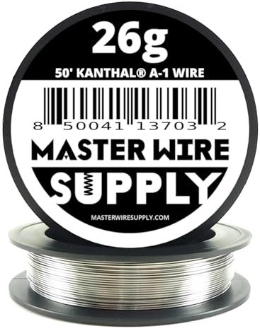 Kanthal A1-50' - 26 Gauge Wire - 50ft - 0.40mm - 0.016in - Master Wire Supply