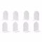 Curved Iron bookends (8, White) Deefongo Serre-Livres en métal- Lot de 8 Pièces,pour l'école, Serre-Livres Le Bureau et la Maison
