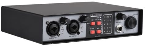 summina Scheda Audio Mixer 2-In-2-Out Scheda Audio Per Registrazione Console Di Missaggio Separazione Tracce Driver Scheda Audio Esterna Attrezzatura Microfono DJ Gratuita 48V Phantom