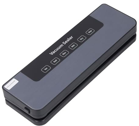 Scelleuse Sous Vide Automatique, Scelleuse Sous Vide, Mode Séchage Humide, Puissance d'aspiration de 80 Kpa, Conserve la Fraîcheur, Compacte 5 en 1, Livrée avec 10 Sacs pour un