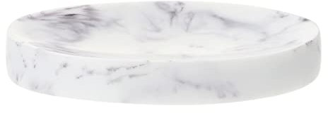 HOLIDYOYO Resin Soap Tray Soap Dish for Bathroom Grey Holder Bathroom Tray for Storage Prevents from Vanishing for Home Use