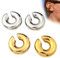 ZUWIJEQ 2 Paare Ear Cuff, Chunky Ohrringe für Damen, Damen Einstellbar Ohrclips Damen Ohne Ohrlöcher Knorpel Ohrmanschette Ohne Ohrloch Fake Piercing Ohrringe Earcuffs Set Ohrschmuck Ohrklemme