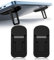 SGERUFZ Lot de 2 mini supports pour ordinateur portable, rehausseur de clavier portable, pliable, invisible, en métal, pieds pour ordinateur portable avec silicone antidérapant (noir)