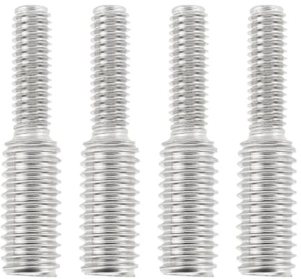 LT Easiyl Reduzierschrauben, Gewindereduzierer, Adapter, 304 Edelstahl, Doppelgewindebolzen für Roller, Fahrrad, Spielzeug, Ventilator, Tastatur (M4 x 12,5 mm auf M6 x 12,5 mm), 4 Stück