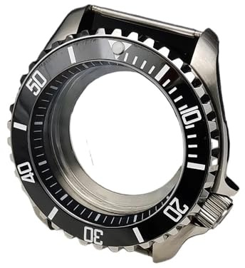 XTINKOPW 1 Stück 42-mm-Uhrengehäuse SKX-Gehäuse mit Saphirspiegel for Herrenuhrteil 007, Uhrenmodifizierungsteile passend for NH35- und NH36-Uhrwerke(691-14)