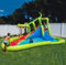 Happy Hop Crocodile Cave Adventure Inflatable Waterslide (3+ Years)