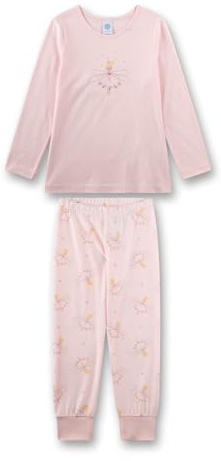 Sanetta Mädchen-Schlafanzug Langarm rosa Fee | Hochwertiger und bequemer Schlafanzug aus Baumwoll-Modal-Mix.