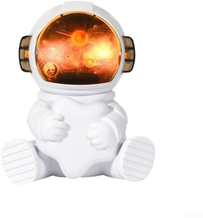 Cool Mist Astronaut Luftbefeuchter, USB-betriebene Luftbefeuchter für Kinderzimmer, Schlafzimmer, ultra-leiser Schlafmodus, klein, 12 x 10 x 14 cm (CB88 Stern)