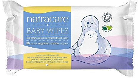 Natracare Organic Cotton Baby Wipes - 50 Wipes