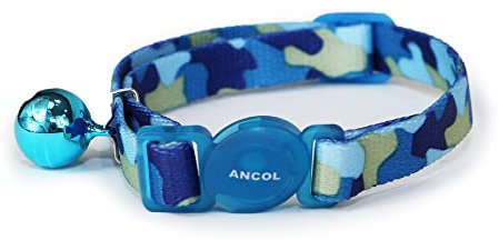 Ancol Katzenhalsband, mit Militärmuster, mit Sicherheitsschnalle