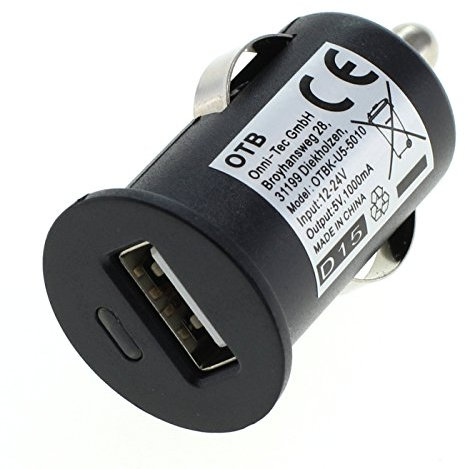 OTB KFZ-Ladekabel (12V/24V) für USB TINY 1A schwarz