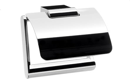 Emco 350000106 Papierhalter System 2 mit Deckel, verchromt, Sonstige