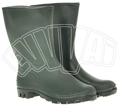 STIVALE IN PVC TRONCHETTO NR 44 CARRARMATO IMPERMEABILE VERDE STIVALI GOMMA