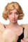 WIG ME UP - A4002-611B Damenperücke Perücke 20er Jahre Swing Bob gewellt Perücke Blond Blond-Mix ca. 25 cm