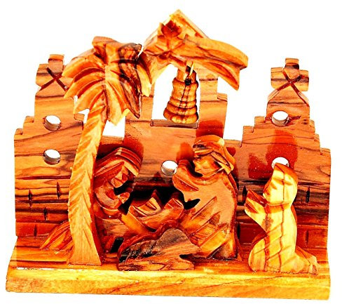Presepe modello 1303 realizzato in legno di ulivo di Betlemme