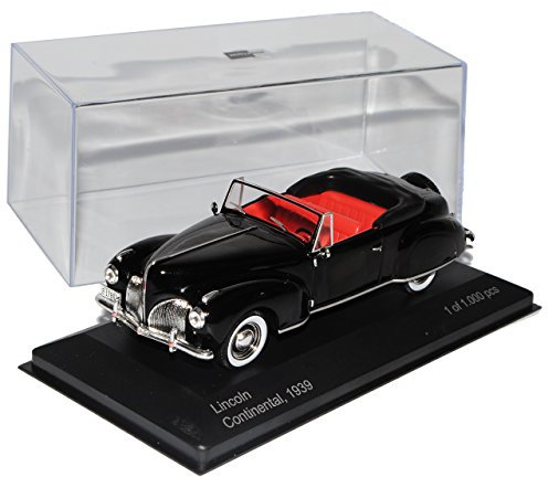 Whitebox Lincoln Continental Cabrio Schwarz 1939 1/43 Modell Auto