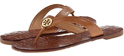 Tory Burch Thora Damen Zehensandalen flach, Beige (Royal Tan), 38 EU