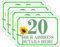 Set of 4 (A6 = 148MM X 105MM) Personalised Wheelie bin Stickers (4 Pack) Printed with Your Street, Road or House Name (A6)(New Flower Design) (Sunflower)