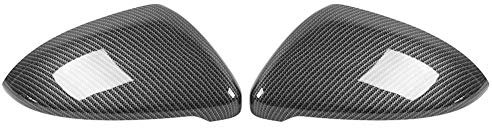 Tapas de espejo 2 piezas para R, Fydun 2 piezas de cubierta de espejo retrovisor de fibra de carbono estilo reemplazo para Mk7/Golf Mk7 R/Golf Mk7 Gti/Gtd Hatchback/Estate 2013-2017