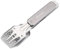 Roxon 4 in 1 Mini BBQ BBQ Combo Tool Set mit Spatel, Fork, Flip Flops und Bottle Opener für Hiking Camping Camping Grau