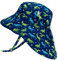 Jan & Jul Schnell Trocknender Baby Sonnenhut für Jungen mit Verstellbarem Riemen (M: 6-24 Monate, Dinoland)
