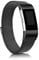 Demark Kompatibel für Fitbit Charge 2 Armband, Edelstahl Magnetschloss Ersatzarmbänder Kompatibel für Fitbit Charge 2, Männer Frauen (Schwarz, Large)