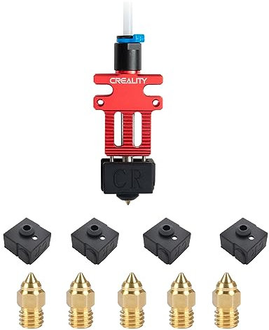 Creality CR-6 SE 3D Druckerteile Hotend Kit, Aluminiumlegierung Extruder Hotend Düsenkit, mit Teflonrohr, MK-Düse, Wärmeblock und Silikonsocke für 3D-Drucker CR-6 SE/CR-6 MAX/CR-5 Pro