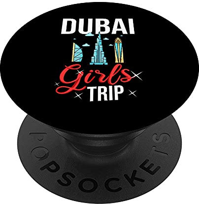 Dubai United Arabische Emirate Uae City Trip Skyline Karte Reise PopSockets mit austauschbarem PopGrip