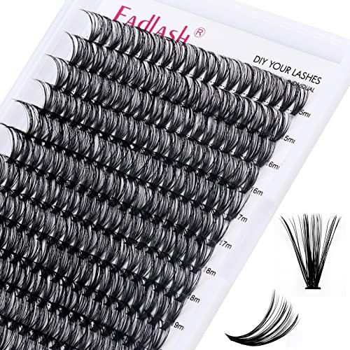 Wimpern Einzeln Cluster für Wimpernverlängerung 40D 0.07 D Curl Mix 15-20mm Individuelle Cluster Künstliche Wimpern Wimpernbüschel für Anfänger