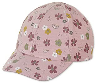 Sterntaler Baby Mädchen Baseball-Cap - Baby Baseball Cap, Kinder Basecap - aus Jersey Baumwolle mit Print - zartrosa, 53