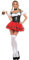 Sizoer Traditional Bavarian Lady - Adult Fancy Dress Costume 3 Teilig Mit Bluse Kleider Und Schürze Cosplay Kostüme Faschingskostüme Oktoberfest Kostüm Perücke Dirndl Günstige Kostüme