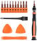 ASTARON 10 in 1 Torx Bit Set, Auswechselbare Magnetische Bits T2-T10 T15 Mit Öffnungswerkzeug, Sicherheitsschraubendreher für Telefon/Computer