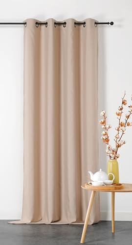 Vorhang, doppelt, feuerfest, M1 – 135 x 240 cm – Leinen