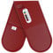 Double Oven Gloves Heat Resistant by Laffair® - Maroon Oven Gloves - Non-Slip Silicone - Modern Oven Mitt & Potholder for Home Cooking - Maximum Heat Protection