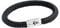 Paris Montana Das Original Anker Gravur Unisex Segeltau Armband Geflochten Handmade Hochwertiger Magnetverschluss 8mm Durchmesser (Schwarz, 21.00 CM)