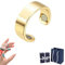 HealthGo Blutdruckregler Ring, Healthgo Blutzucker Kontrollring, Blutzucker Kontrollring, Einstellbarer Blutdruckregler Ring für Frauen Männer (Gold)