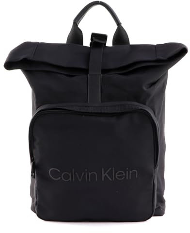 Calvin Klein CK MUST T+ Roll Top Backpack CK Black