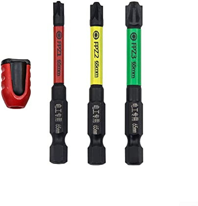 HEIBTENY FPH FPZ - Juego de puntas de destornillador, punta de destornillador cruzada ranurada especial con anillo magnético para electricista