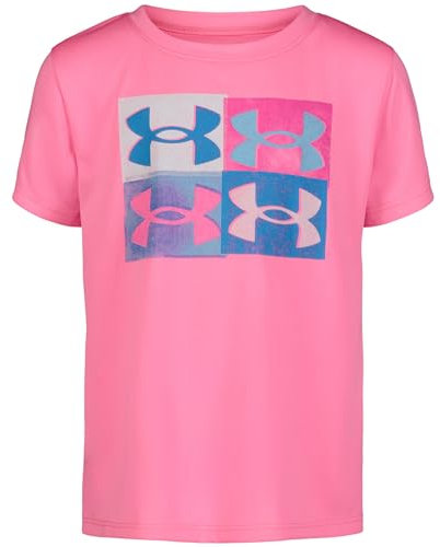 Under Armour UA Everything Logo SS, Quad rose fluo, 4