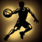 Namofactur Basketball LED-Lampe aus MDF-Holz | Batteriebetrieben & Selbstbauset | Ideal für Kinderzimmer, Wohnzimmer & Büro