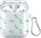 Canisto AirPod Hülle, Weiche Silikon Stoßfeste Schutzhaut mit Schlüsselbund für Apple AirPods 2nd 1st Generation Hülle, Nette Sea Turtle AirPod Hülle für AirPod 2/1(Cute Dinosaur)