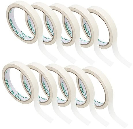 VILLFUL 10 Stk Abdeckband weiße Sprühfarbe White-Out-Klebeband Leicht zu reißendes Malerband weißes Krepppapierband auto sprühband hoch viskos Krepp-Papier Farbtrennpapier Zou-Musterpapier