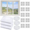 NAROSEBE 3 Paquetes de Mosquitera para Ventanas Autoadhesiva Mosquitera Ventana 130 x 150cm Pantalla Mosquitera Ventana, Mosquiteras de Ventanas, Mosquitera Autoadhesiva para Ventana