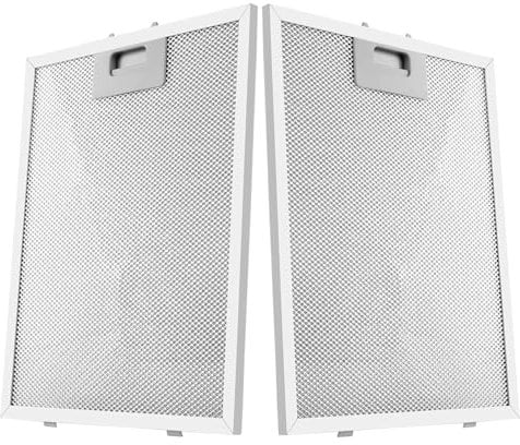 Extractor Fan Filters,2 Pieces Cooker Hood Filter,Extractor Hood Filters,Kitchen Extractor Fan Filter,Kitchen Hood Filters,Universal 5-Layer Aluminum Filter Range Hood Accessories,320x260 mm