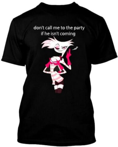 Angel Dust Hazbin Hotel Hotel T Shirt Black XL