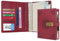 WASON Diary with Lock A5 Binder Ruled Spiral Notebook Journal Planner Portfolio and Refillable Writing Lined Paper Notepad, Pen, Clipboard Organizer For Ideal Business, School & Travel (Red)