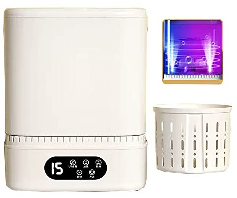 Mini Machine à Laver Portable pour Camping, Camping-Car – Nettoyage en Profondeur, Lave-Linge Semi-Automatique de Voyage avec 3 Modes – Idéal pour Les Chaussettes, Les vêtements de bébé